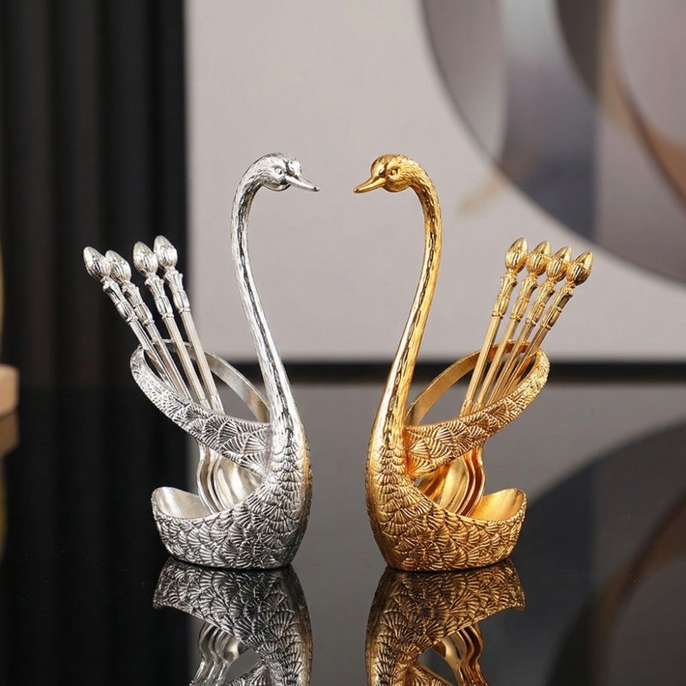 Kitchen Gadgets Luxury - 주방용품 우아한 백조 식기 세트 고급스러운