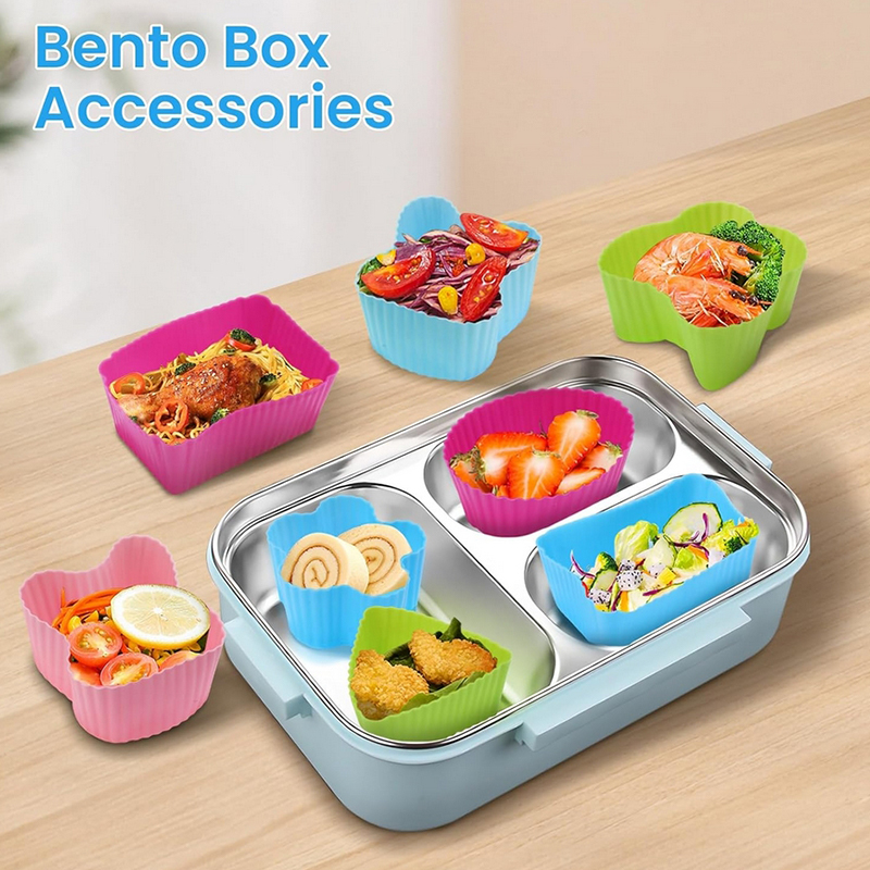 Silicone Baking Mat - 어린이를위한 8PCS 실리콘 도시락 분배기 어린이
