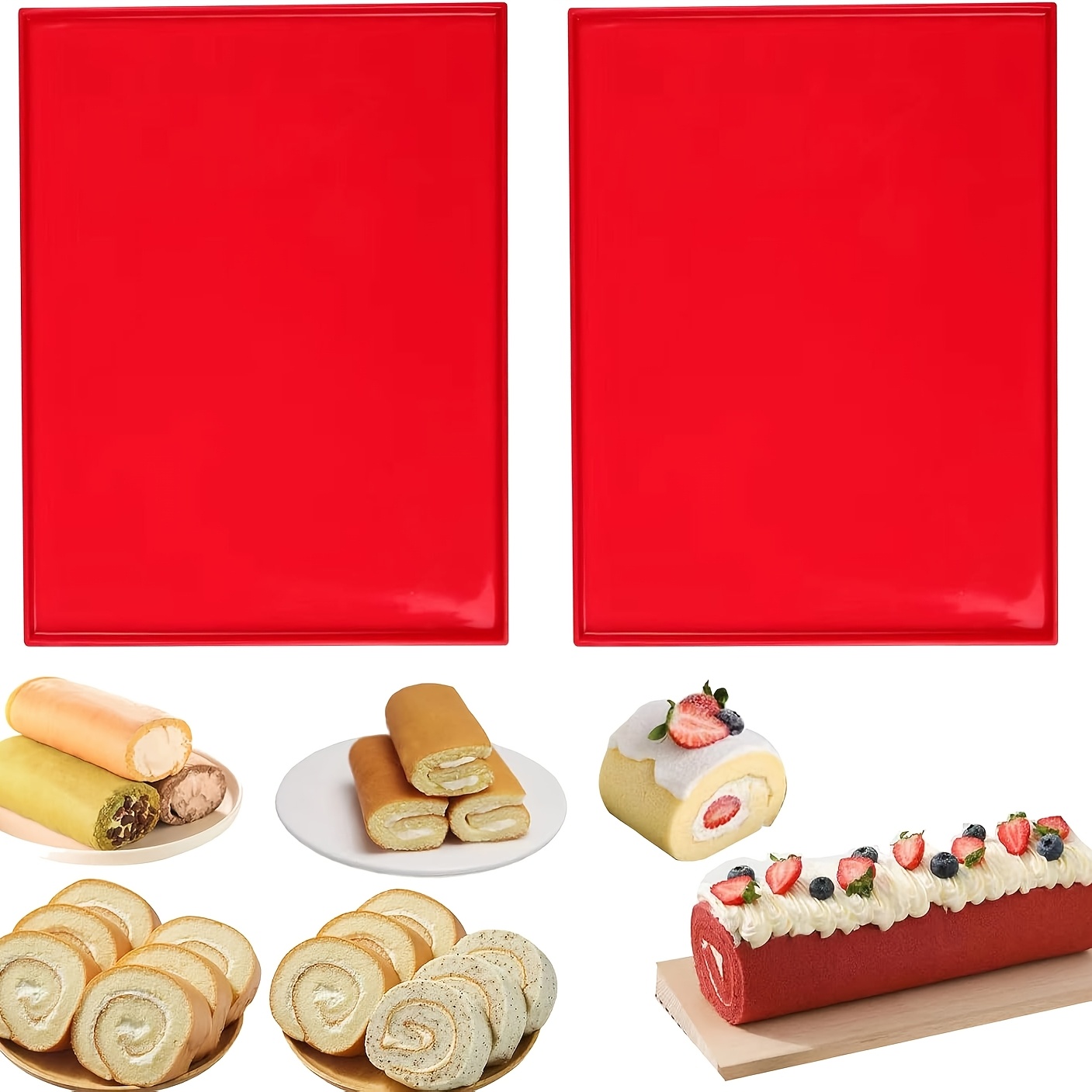 Silicone Baking Mat - 스위스 롤 케이크용 실리콘 베이킹 매트