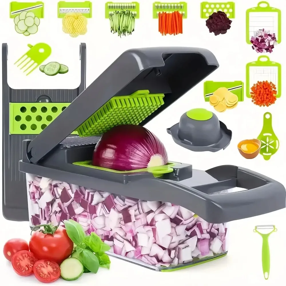 Kitchen Gadgets Luxury - 다기능 야채 다지기 손잡이, 음식 창살,