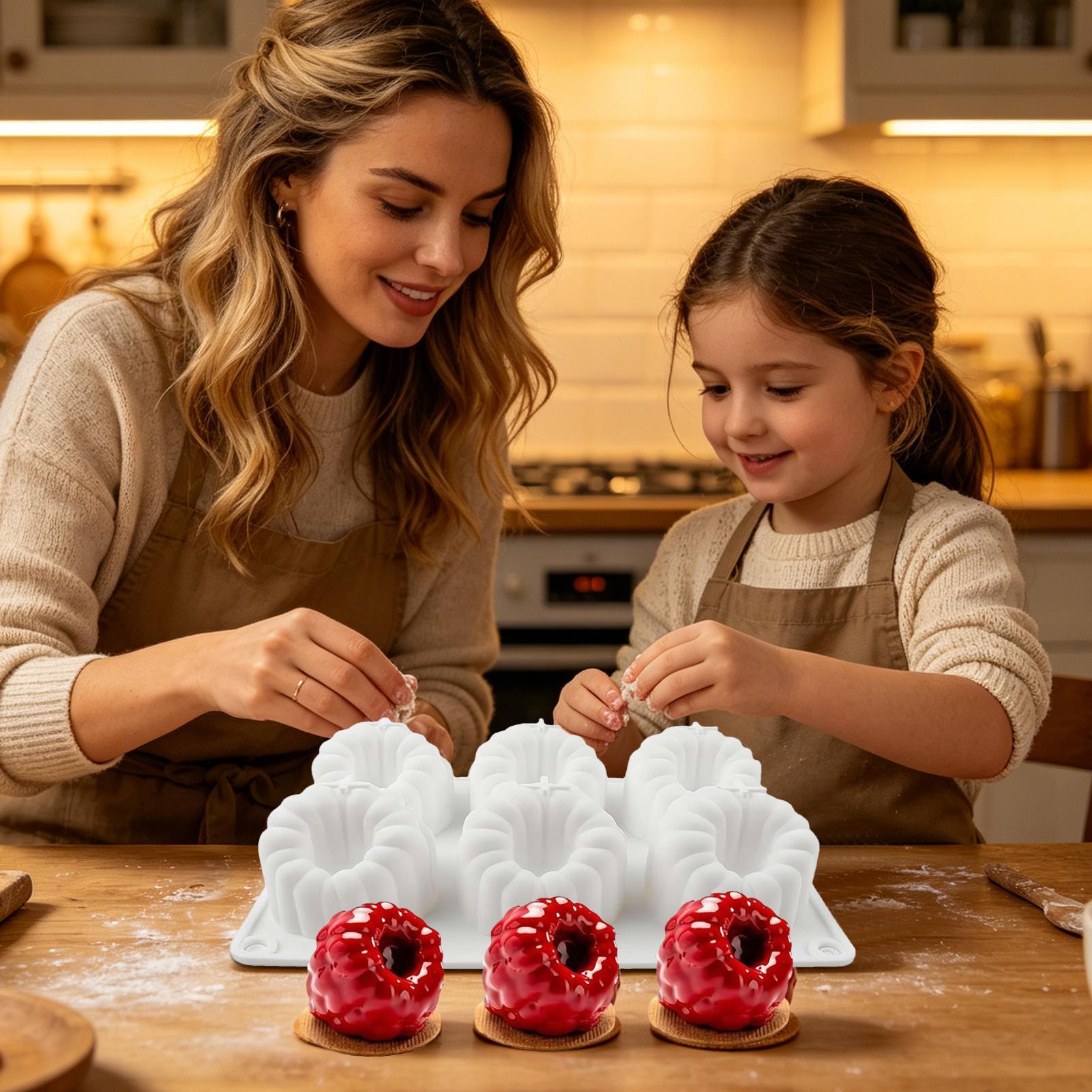Silicone Baking Mat - 라즈베리 실리콘 몰드 3D 라즈베리 모양