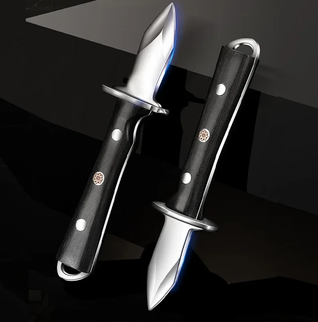 Kitchen Gadgets Luxury - 블랙 컬러 우드 스테인리스 스틸 오이스터