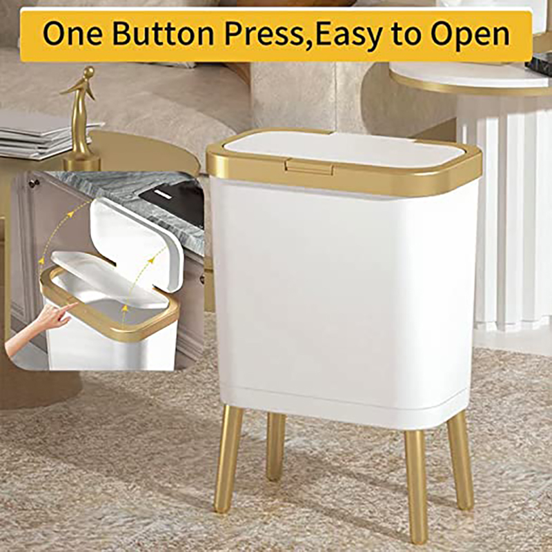 Kitchen Gadgets Luxury - 고급 대용량 쓰레기통 골드 럭셔리 쓰레기통