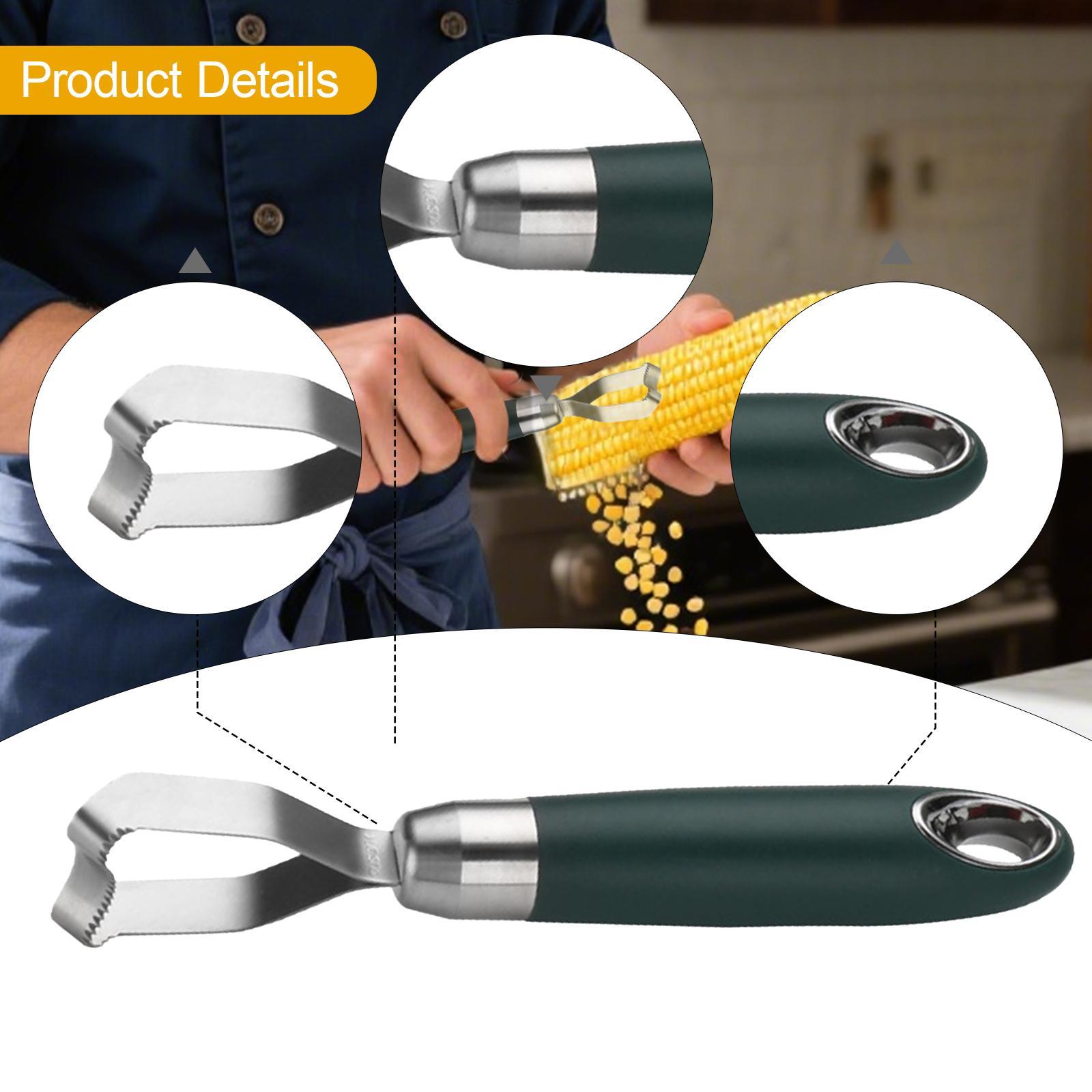 Kitchen Gadgets I Need - 스테인리스 스틸 옥수수 껍질 제거기, 인체공학적