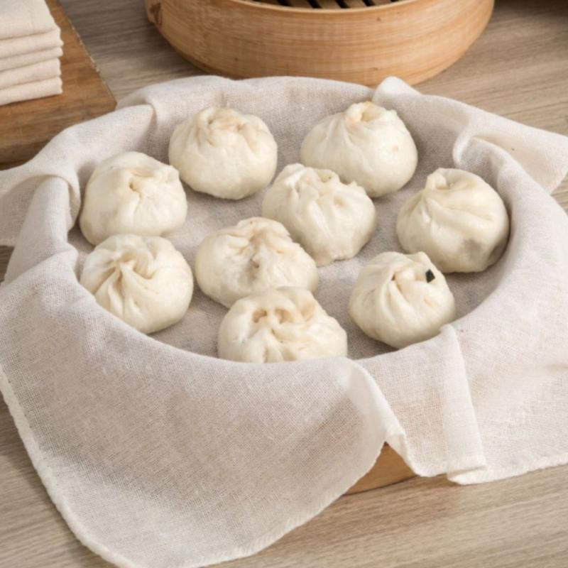 Silicone Baking Mat - 3Pcs 라운드 순수 코튼 스티머 천