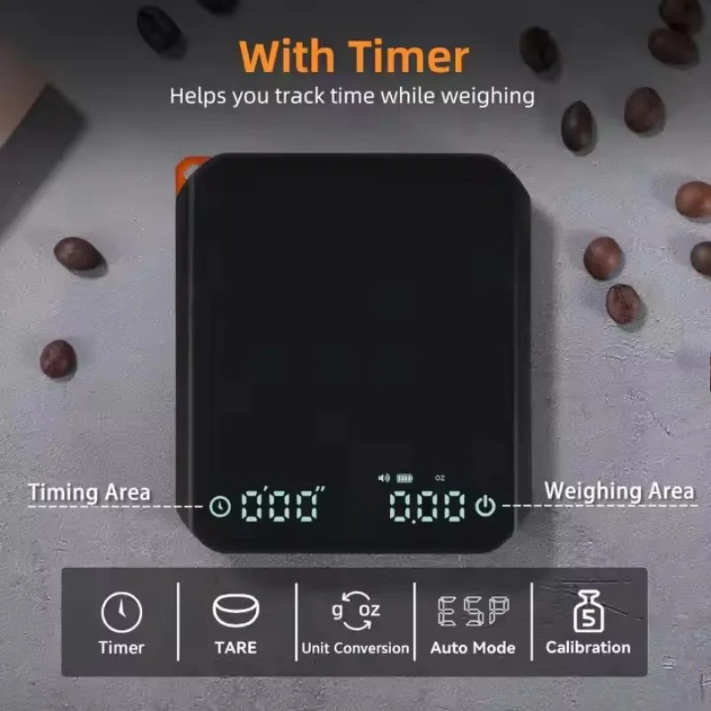 Kitchen Timer Digital - 타이머가 있는 주방용 미니 커피 저울