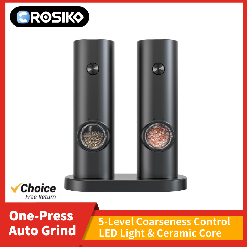 Kitchen Gadgets Electric - CROSIKO KYMQ-14BS LED 전기 후추 소금