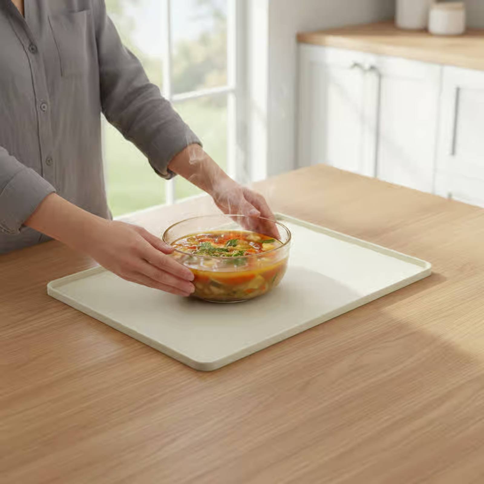 Silicone Baking Mat - 실리콘 전자레인지 상단 매트, 유연한 전자레인지