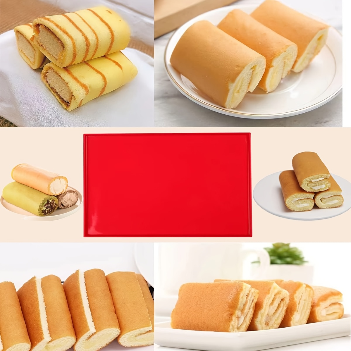 스위스 롤 케이크용 실리콘 베이킹 매트 2개 - 가장자 - Silicone Baking Mat 리뷰 및 가격