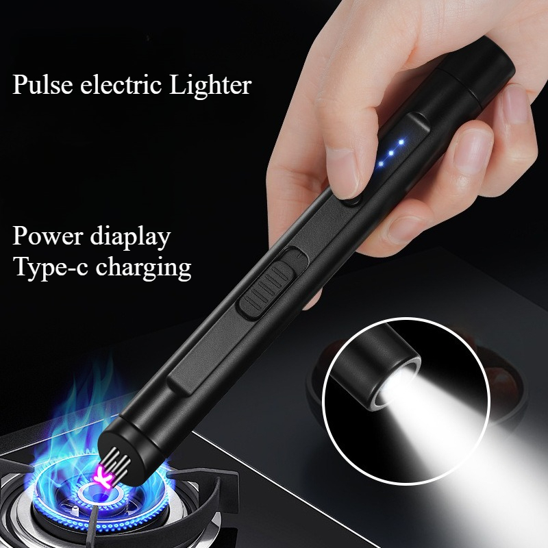전기 더블 아크 라이터 LED 전력 표시 기능 흡연용품 - Kitchen Gadgets Electric 리뷰 및 가격