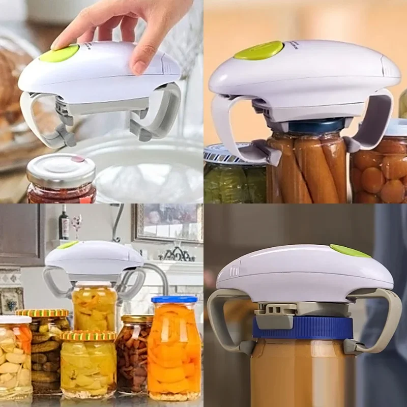 전동 캔 병뚜껑 따개, 양손잡이 원터치 자동 레스토랑  - Electric Can Opener 리뷰 및 가격