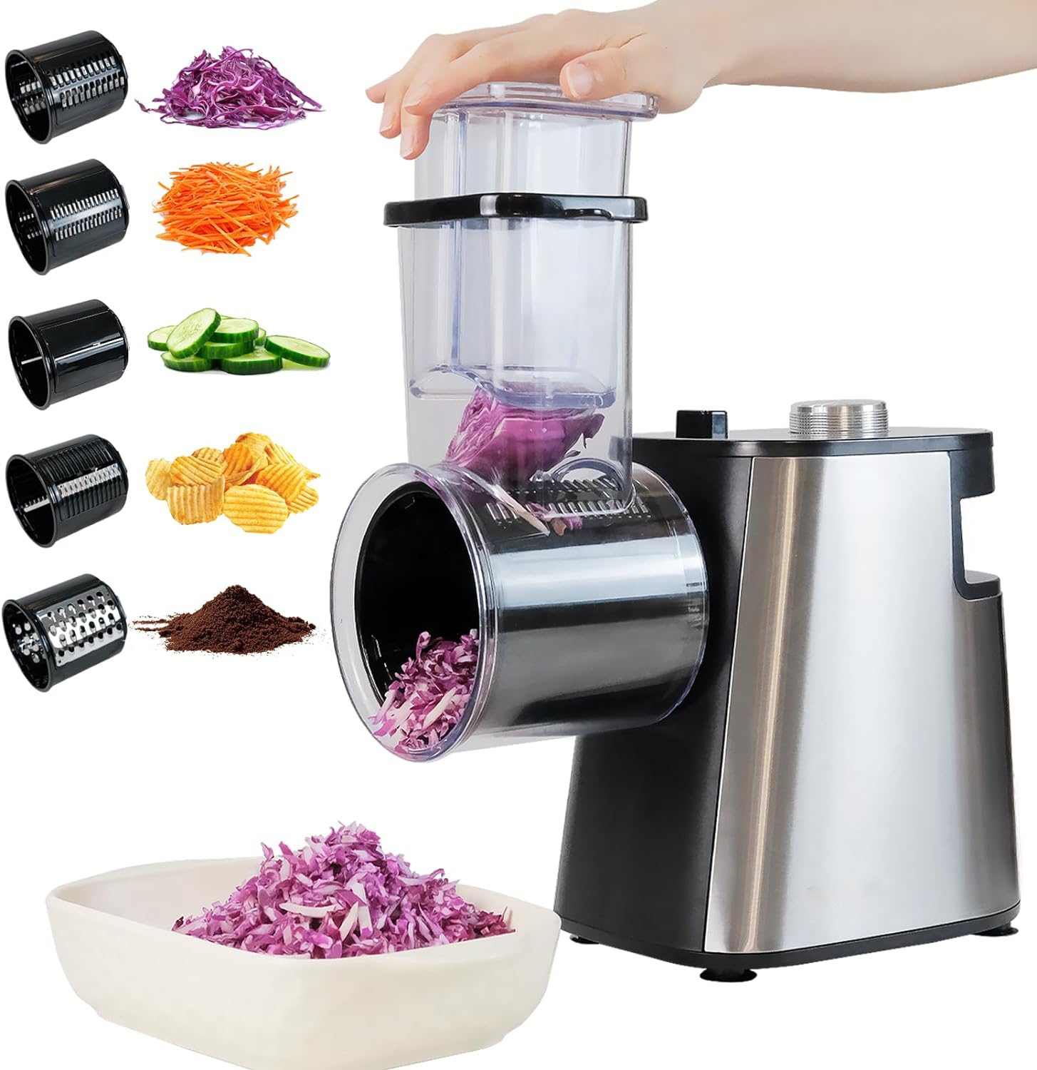 음식 슬라이서 치즈 그레이터 주방 도구 자동 전기 야채 - Kitchen Gadgets Electric 리뷰 및 가격