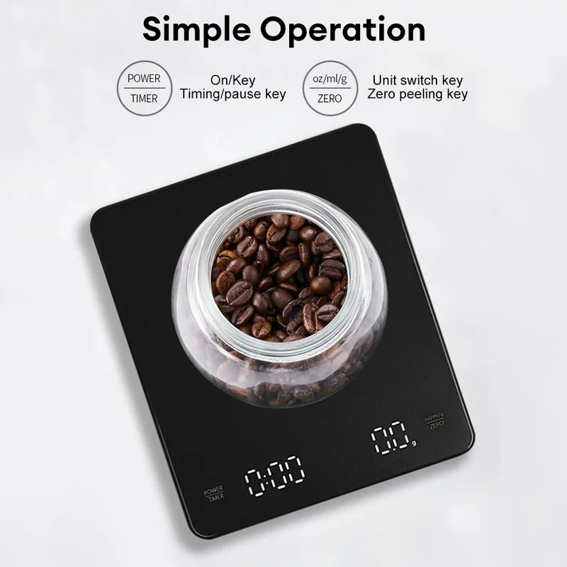 디지털 커피 저울 타이머 LED 화면 에스프레소 USB - Kitchen Timer Digital 리뷰 및 가격
