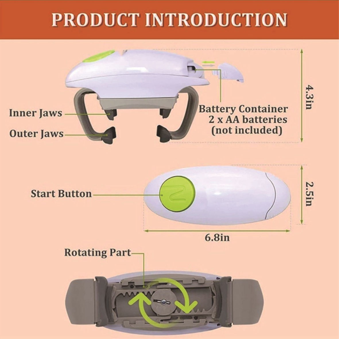 전기 캔 병뚜껑 오프너 원버튼 자동 병뚜껑 오프너 휴대 - Electric Can Opener 리뷰 및 가격