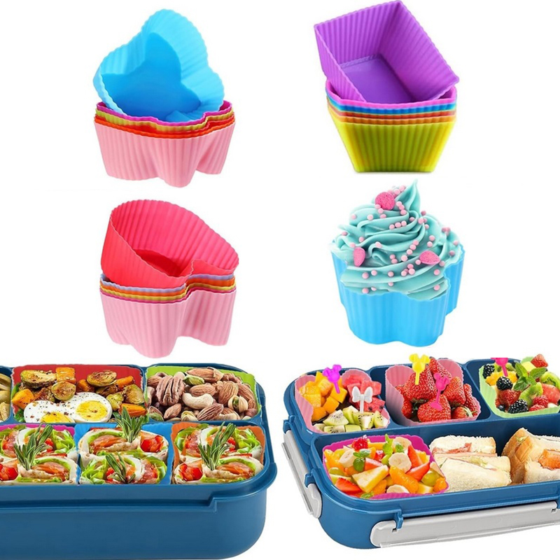 8PCS 실리콘 도시락 칸막이 어린이용 학교 음식 칸막 - Silicone Baking Mat 리뷰 및 가격